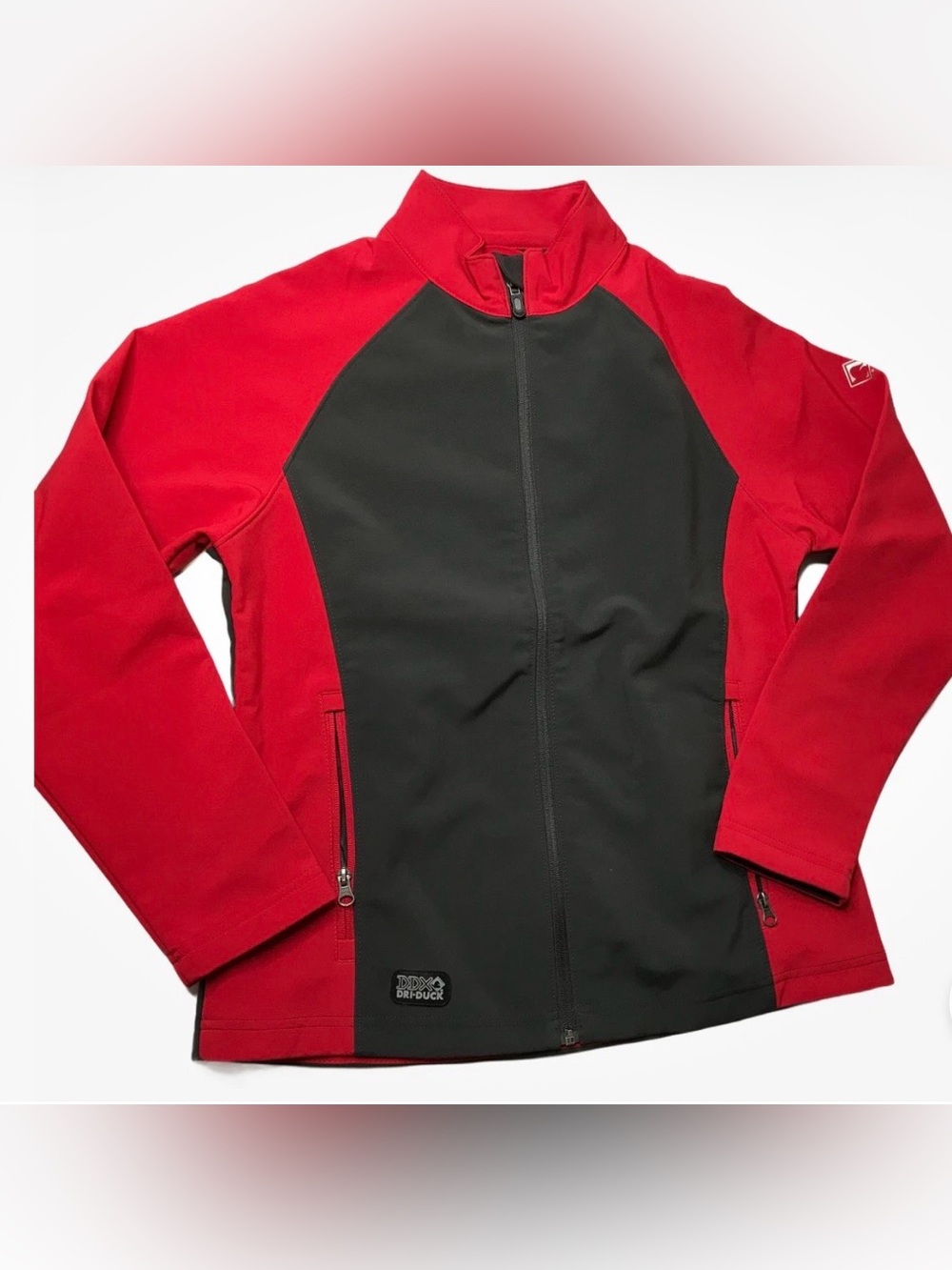 Beck’s Dri Duck DDX Women’s Utility Jacket Full Zip Red/Gray Size Small